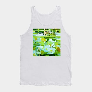 Flowers by the Lake Tank Top